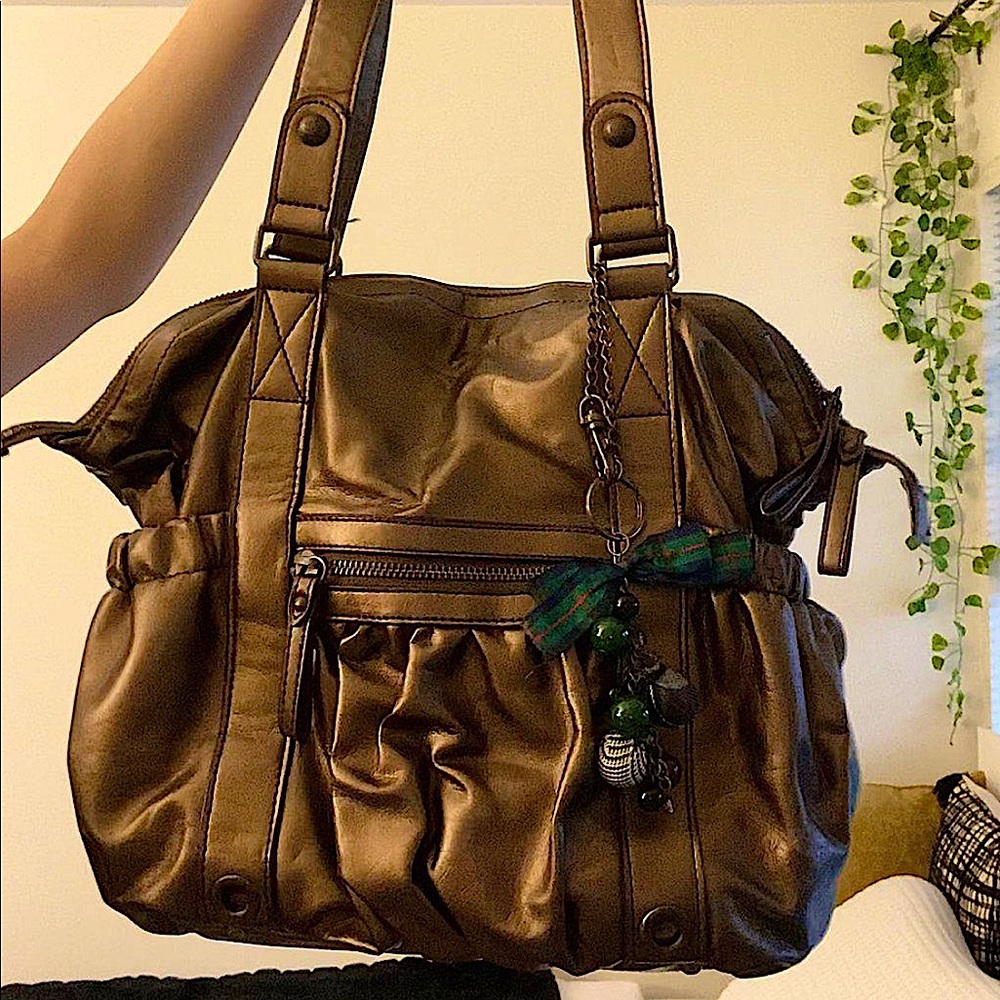 ✨Made in Japan✨ bronze metallic shoulder bag